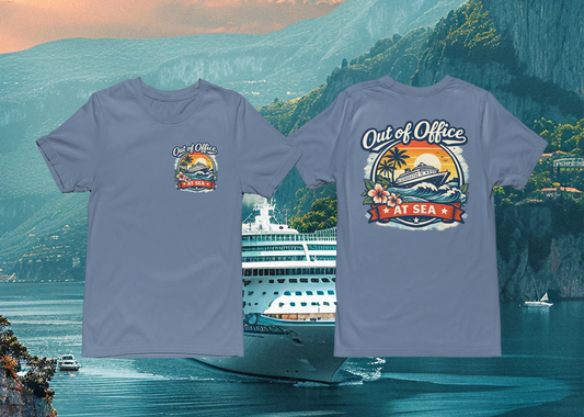 Out Of Office At Sea | Comfort Colors Tee
