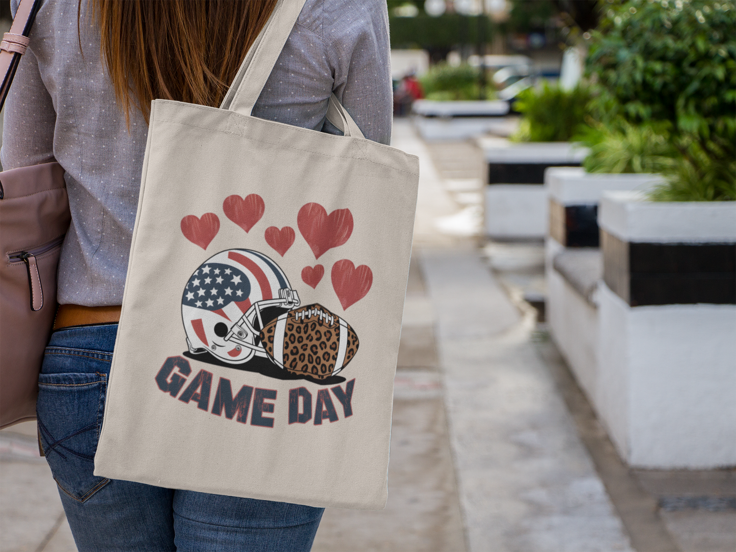 Game Day Football Tote Bag