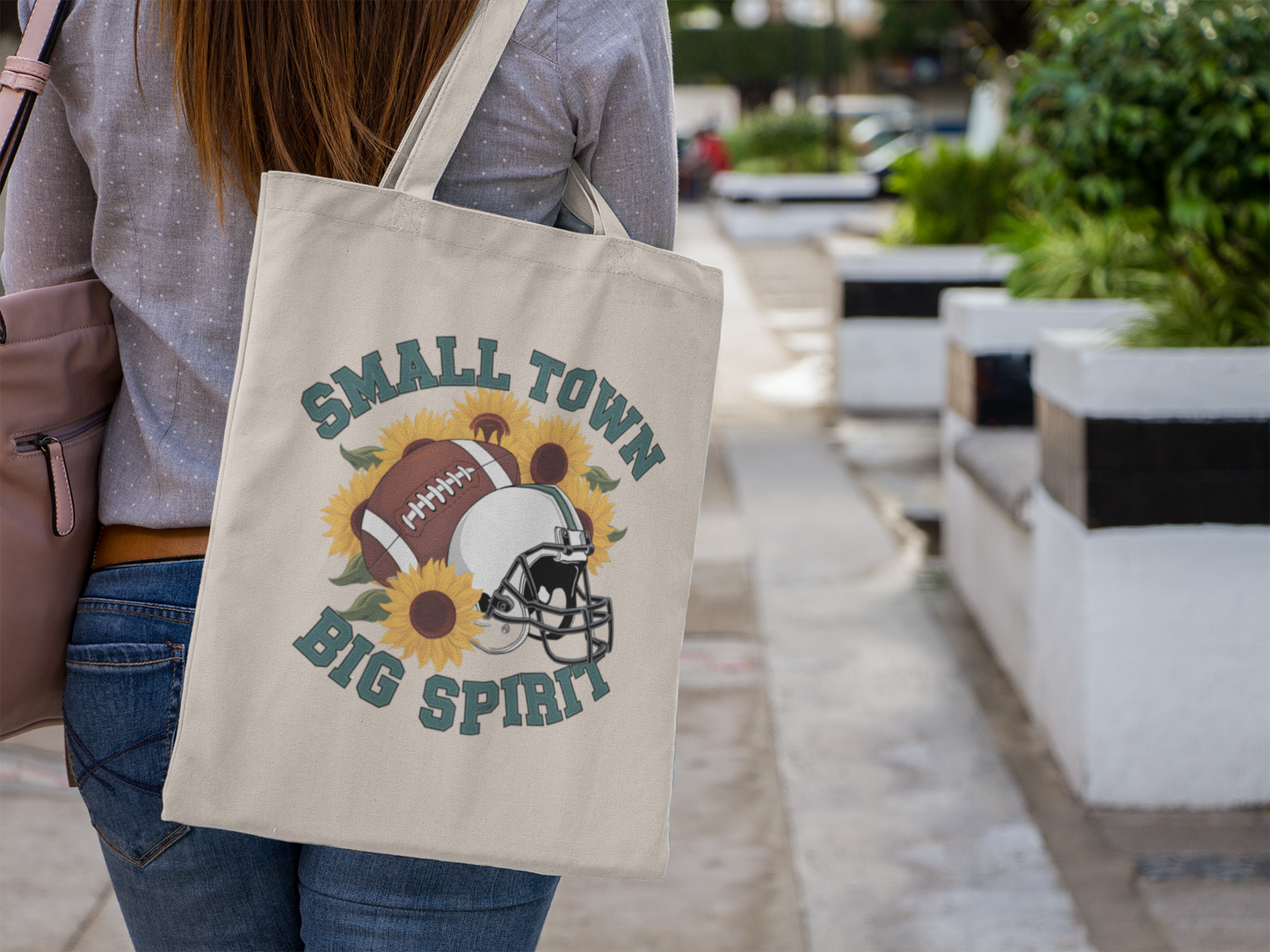 Small Town Big Spirit Tote Bag