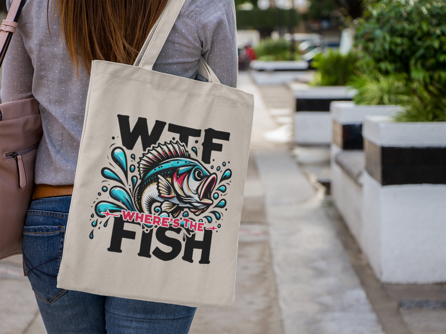 WTF "Where's the fish?" Tote Bag