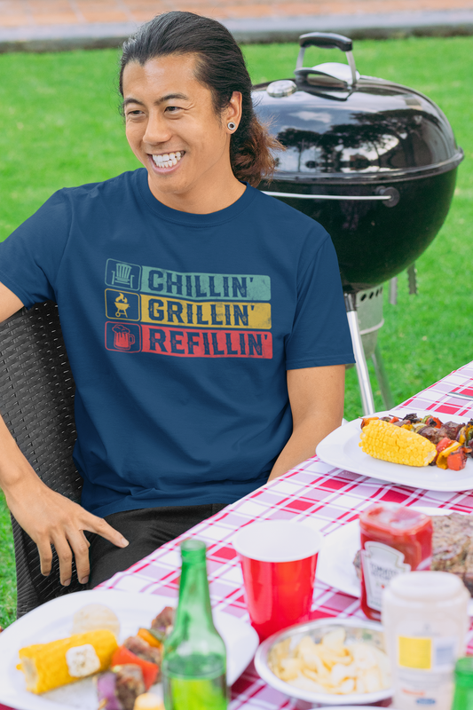 Chillin' Grillin' Refillin' T-shirt