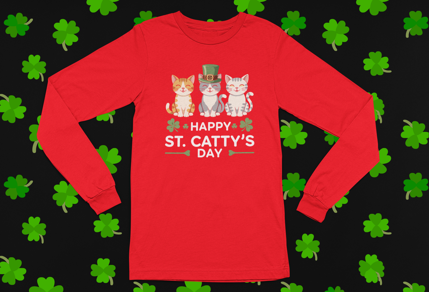 Happy St. Catty's Day T-shirt/Long Sleeve
