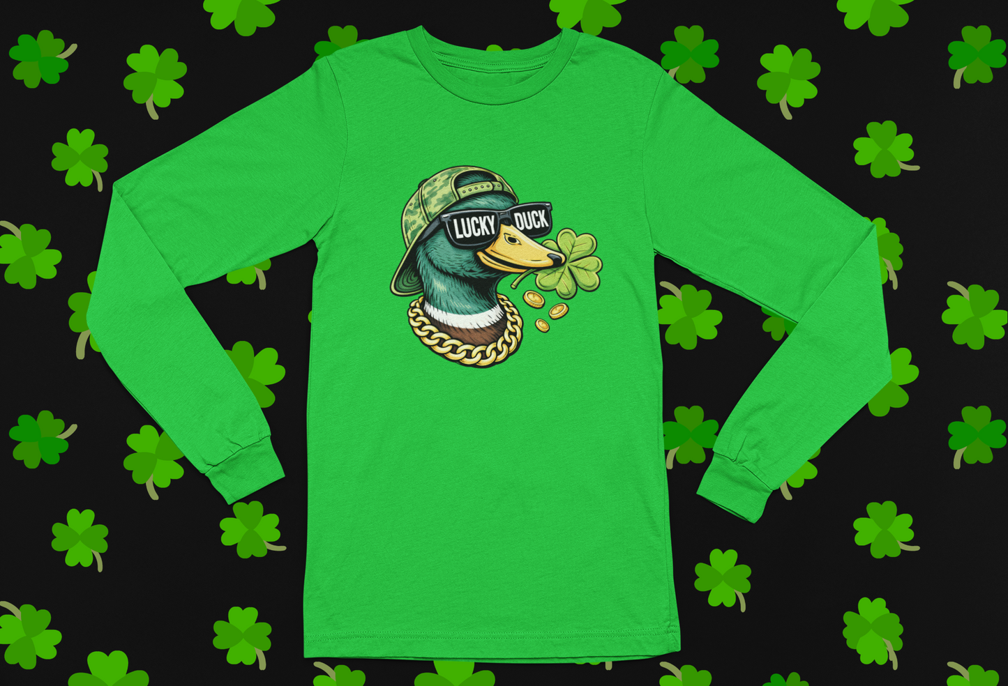 Lucky Duck St. Patrick's Day T-shirt/Long Sleeve