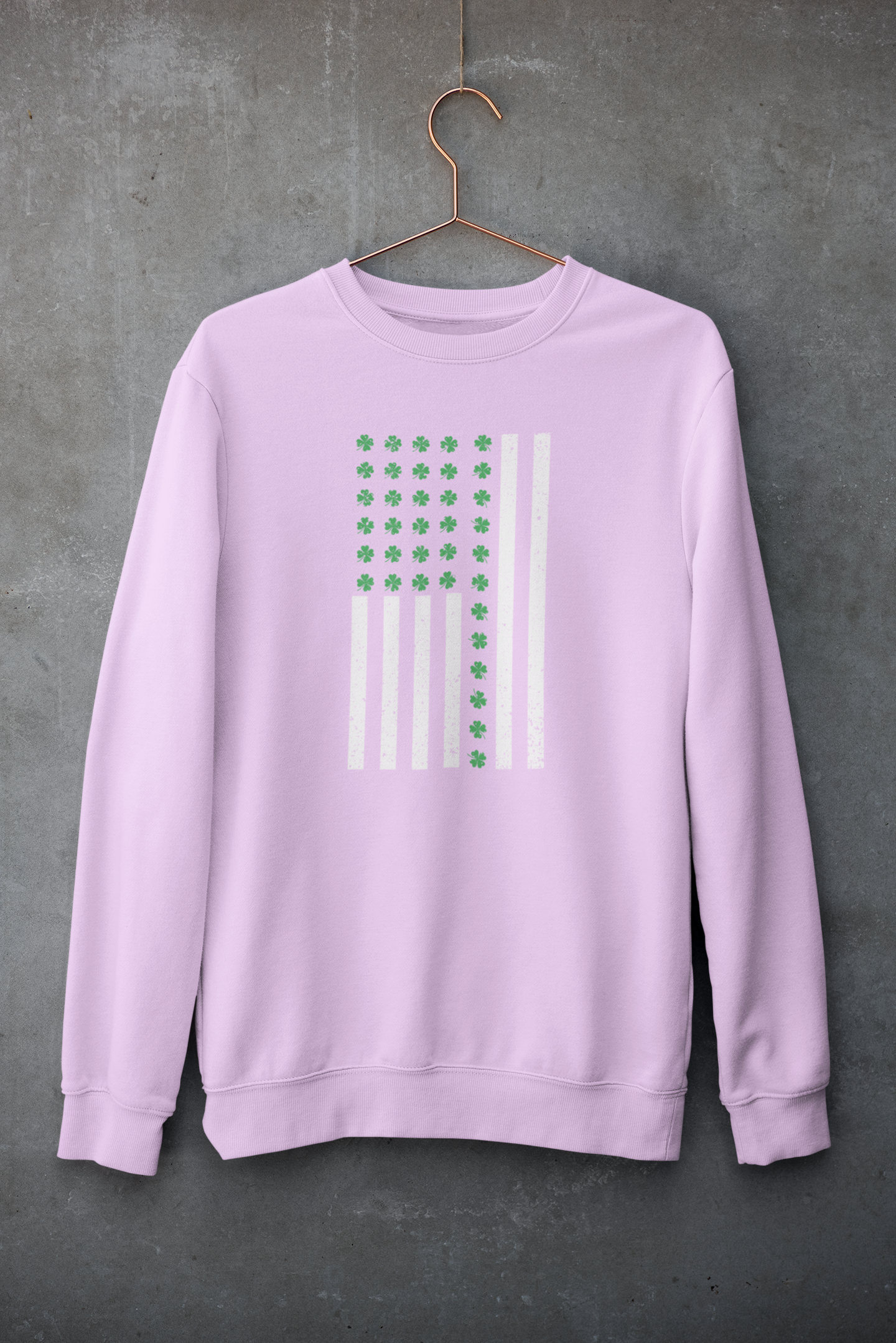 St. Patrick's Day American Flag Crew Neck