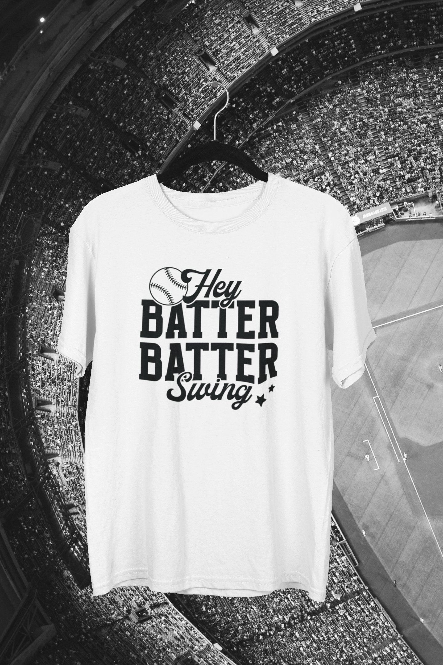 Hey Batter Batter Swing Baseball T-shirt