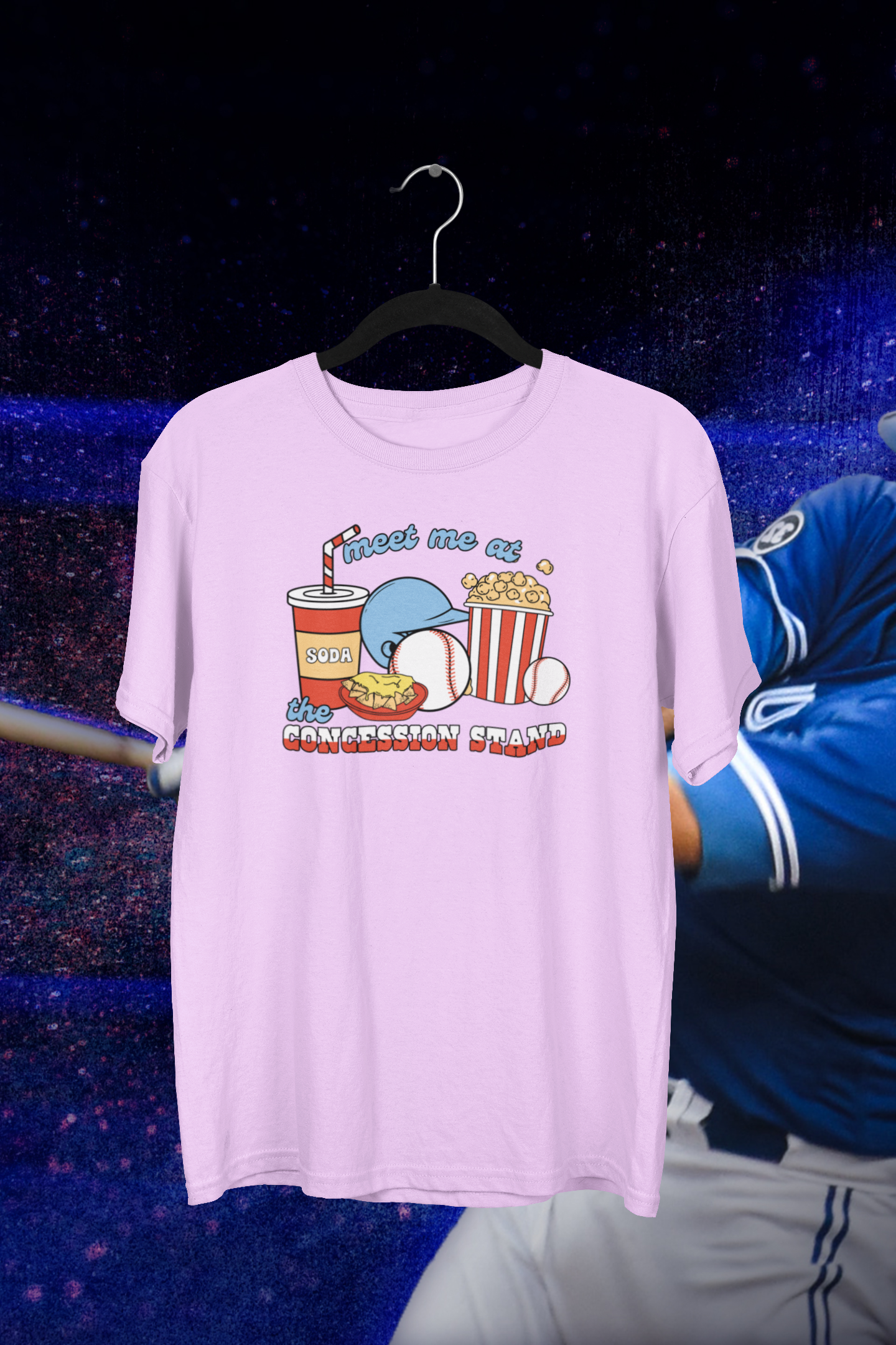 Meet Me At The Concession Stand Baseball T-shirt