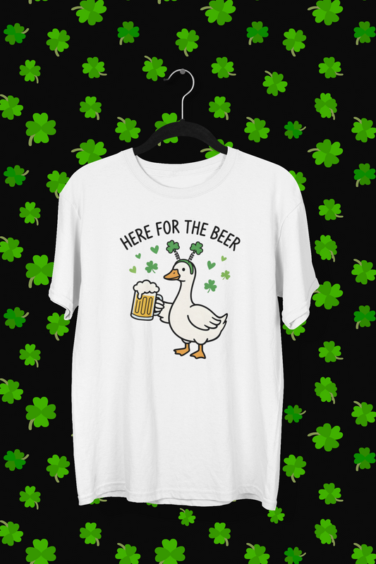 "Here For The Beer" St. Patrick's Day T-shirt