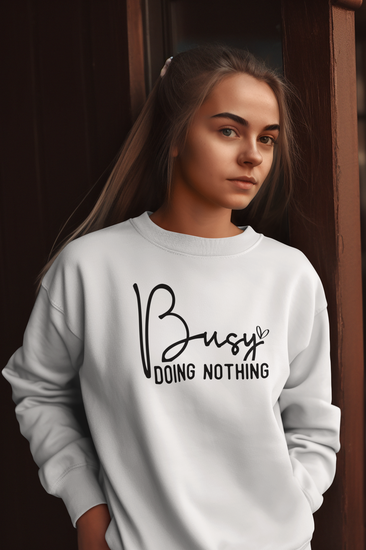 Busy Doing Nothing Crew Neck