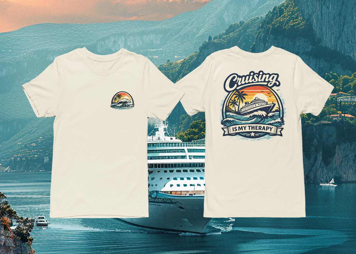 Cruising Is My Therapy | Comfort Colors Tee