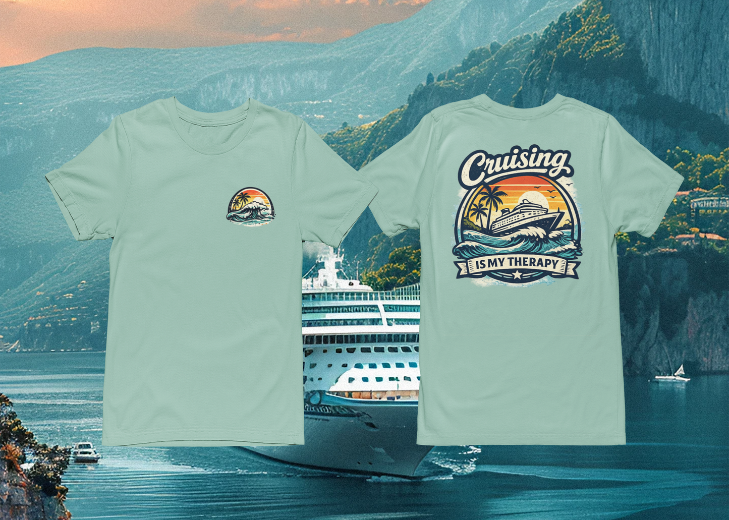 Cruising Is My Therapy | Comfort Colors Tee
