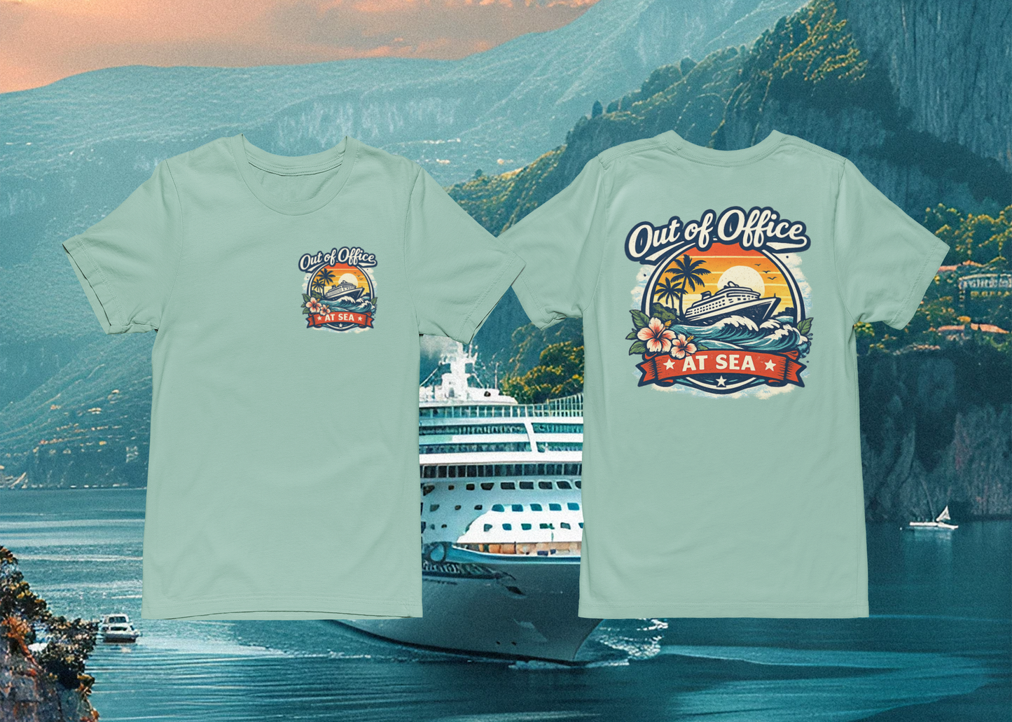 Out Of Office At Sea | Comfort Colors Tee