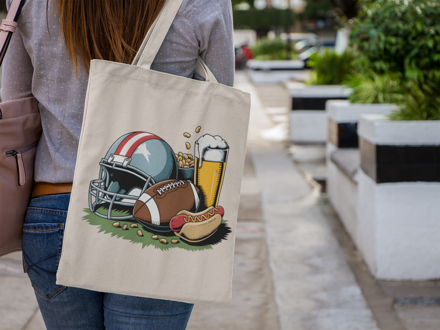 Sunday Football Tote Bag