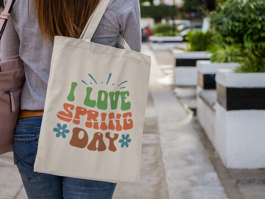 I Love Spring Day Tote Bag