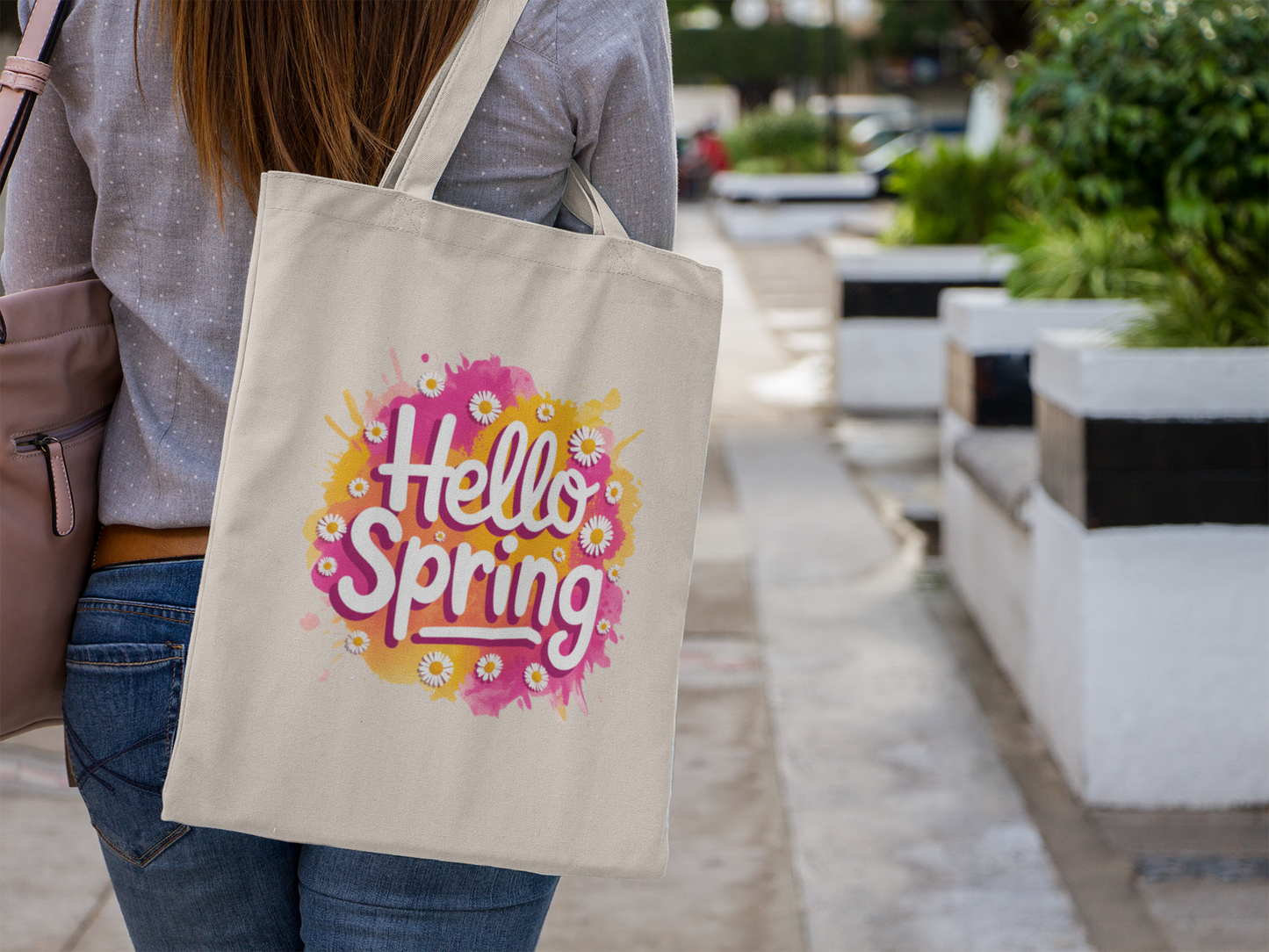 Hello Spring Tote Bag