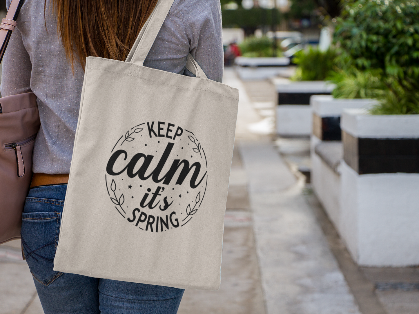 Keep Calm It's Spring Tote Bag