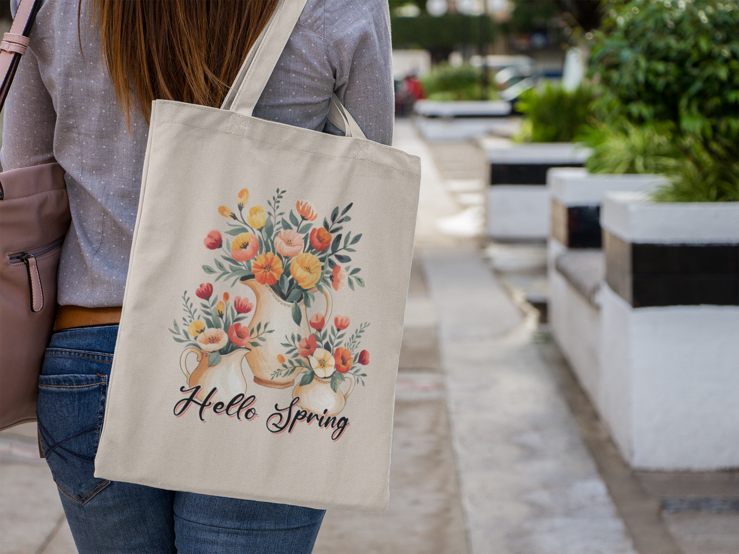 Hello Spring Tote Bag