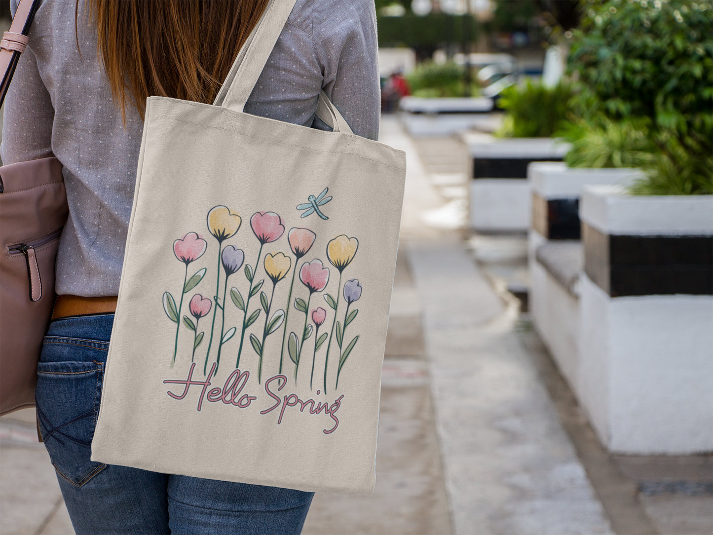 Hello Spring Tote Bag