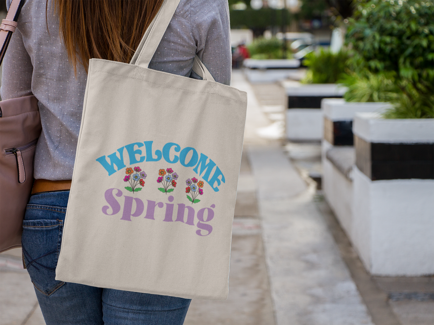 Welcome Spring Tote Bag