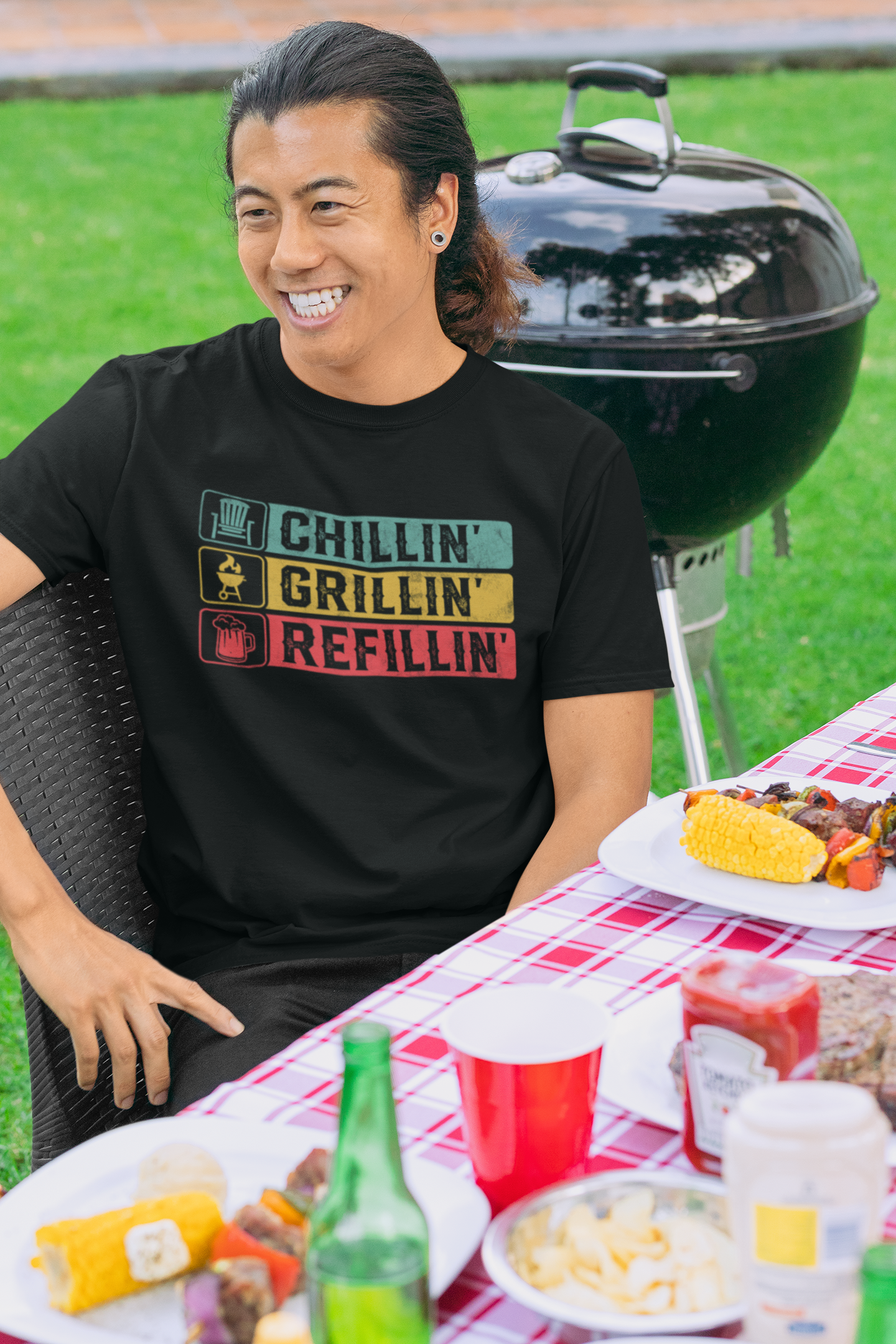 Chillin' Grillin' Refillin' T-shirt