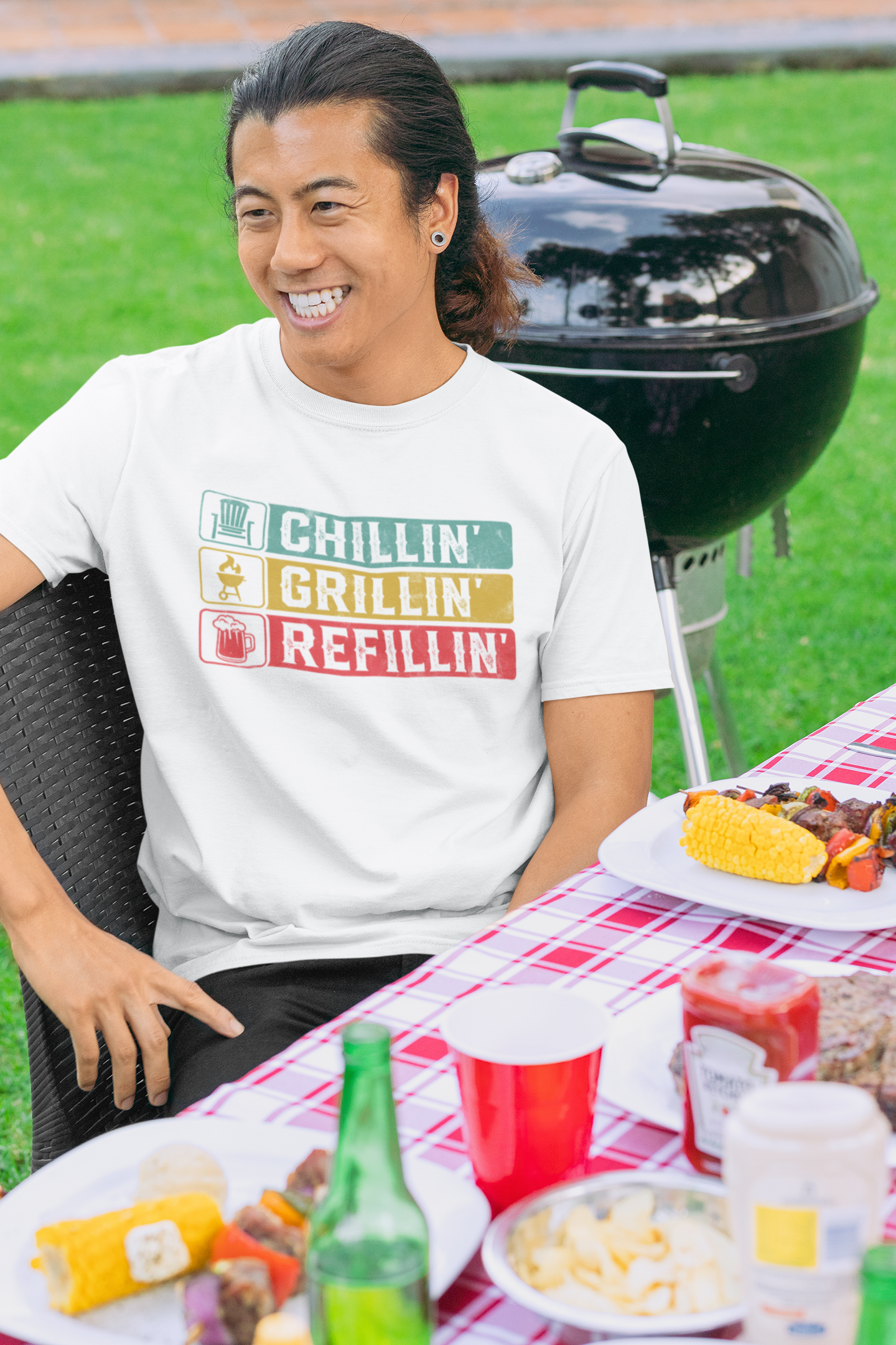 Chillin' Grillin' Refillin' T-shirt