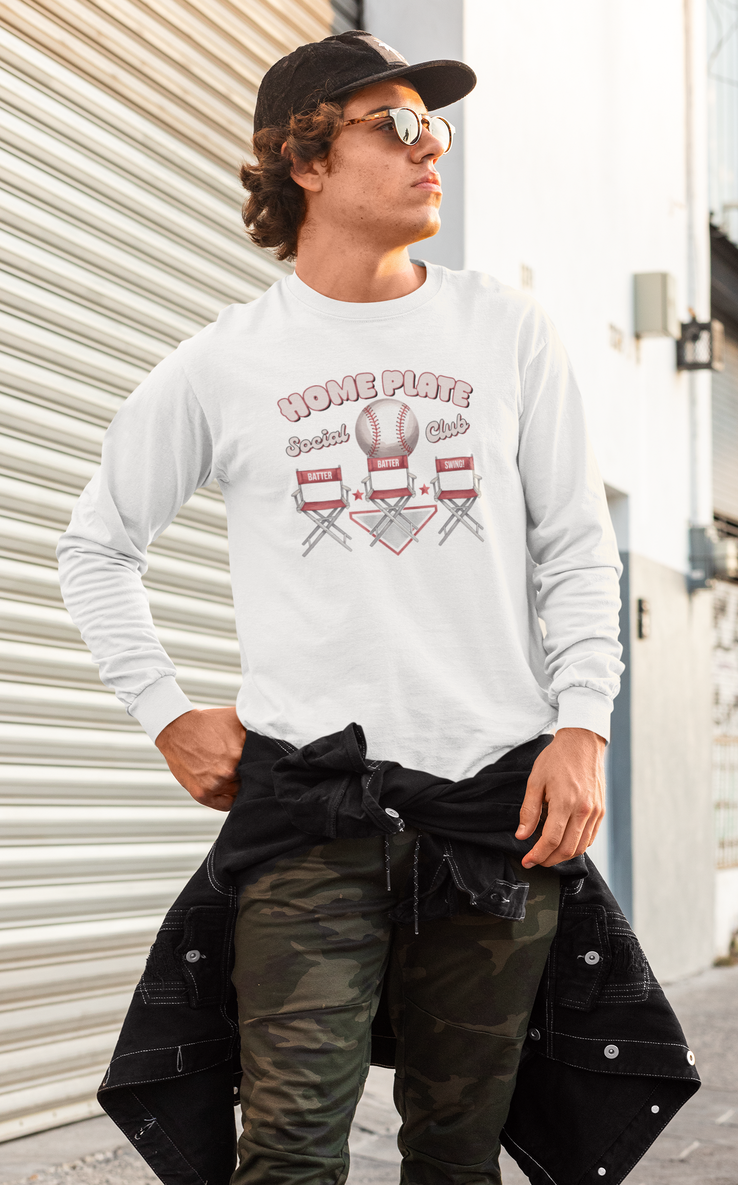 Home Plate Social Club Long Sleeve Shirt