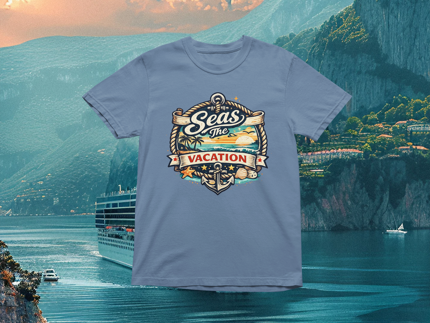 Seas The Vacation | Comfort Colors Tee