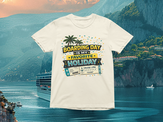 Boarding Day Is My Favorite Holiday | Comfort Colors Tee