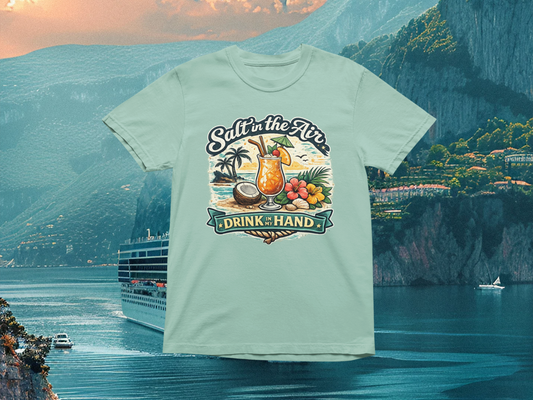 Salt In The Air Drink In My Hand | Comfort Colors Tee