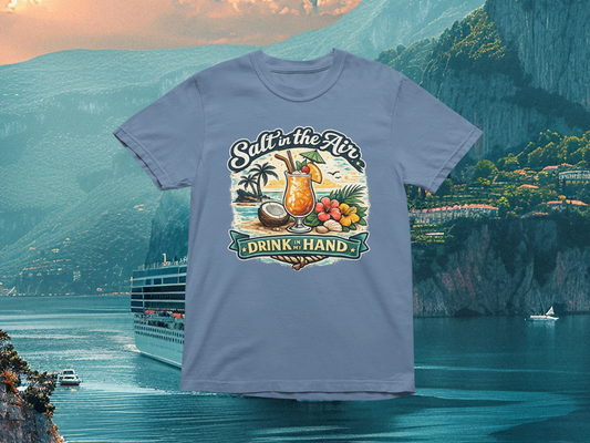 Salt In The Air Drink In My Hand | Comfort Colors Tee