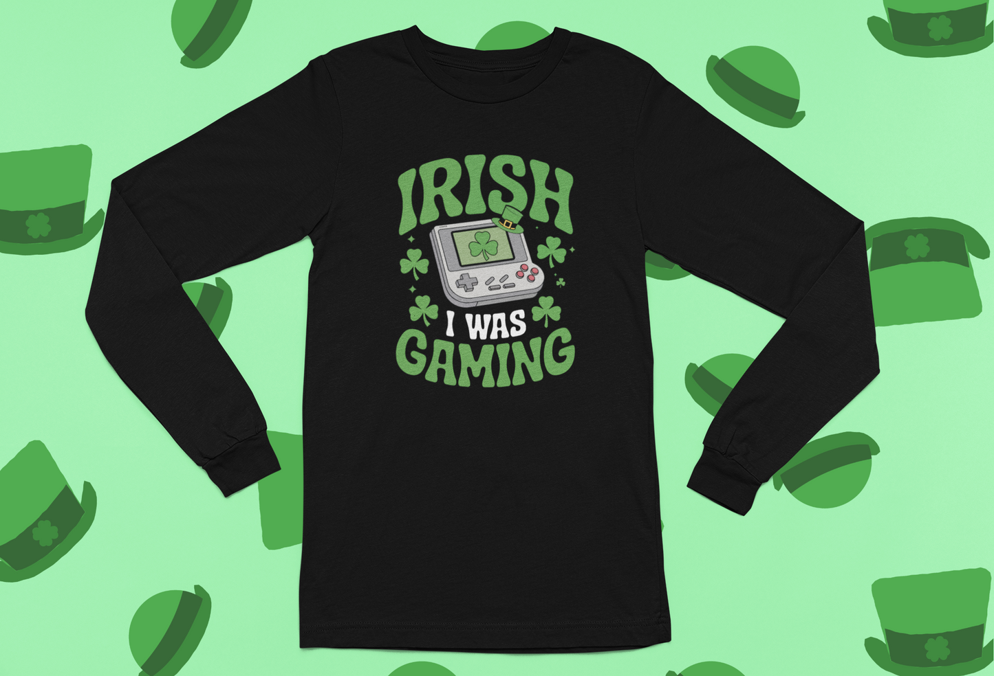 "Irish I Was Gaming" St. Patrick's Day T-shirt/Long Sleeve