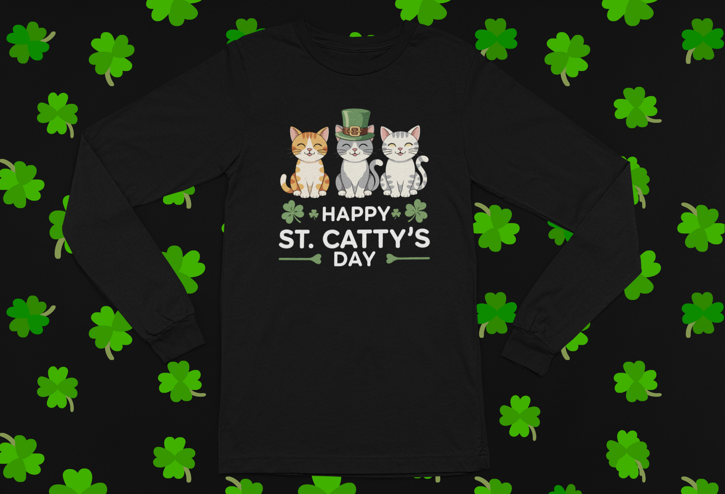 Happy St. Catty's Day T-shirt/Long Sleeve