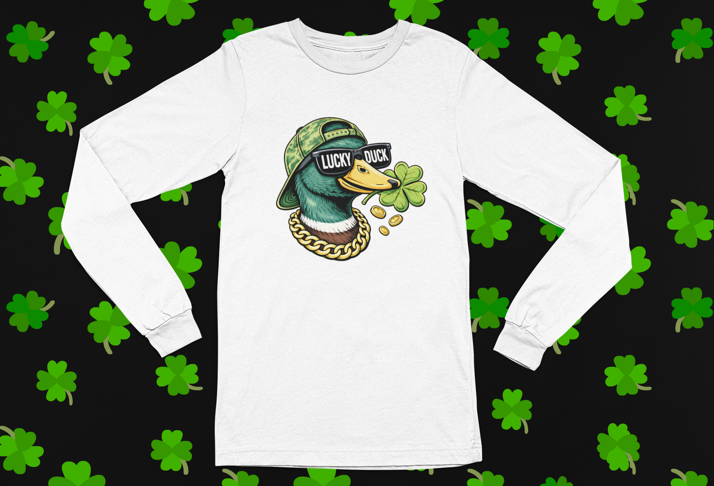 Lucky Duck St. Patrick's Day T-shirt/Long Sleeve