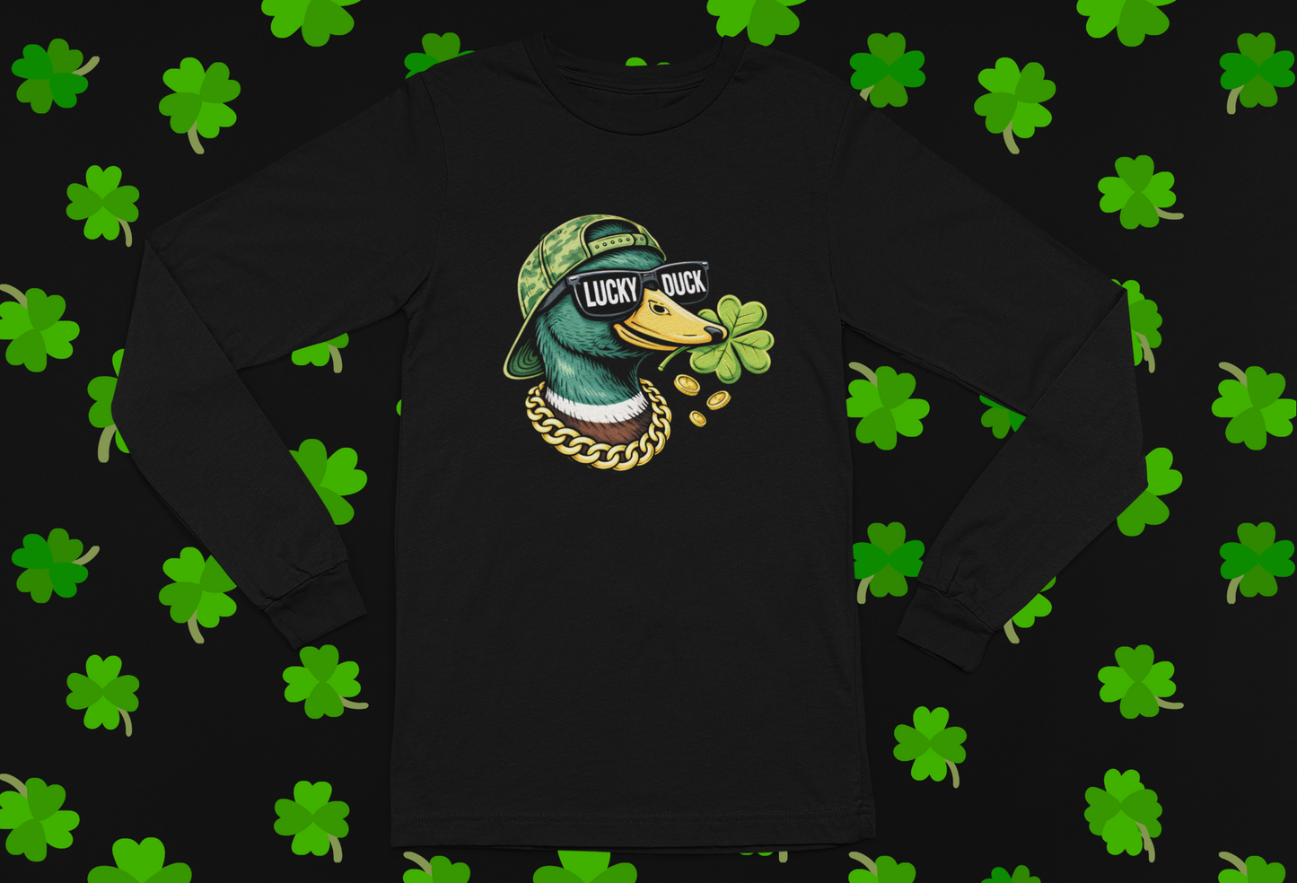 Lucky Duck St. Patrick's Day T-shirt/Long Sleeve