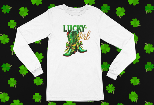 "Lucky Girl" St. Patrick's Day T-shirt/Long Sleeve