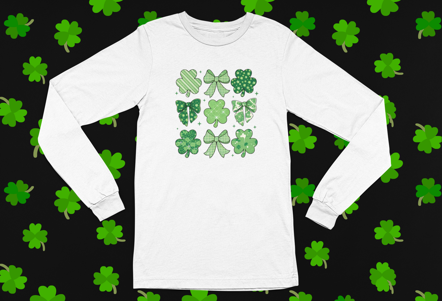 St. Patrick's Day "Bows" T-shirt/Long Sleeve