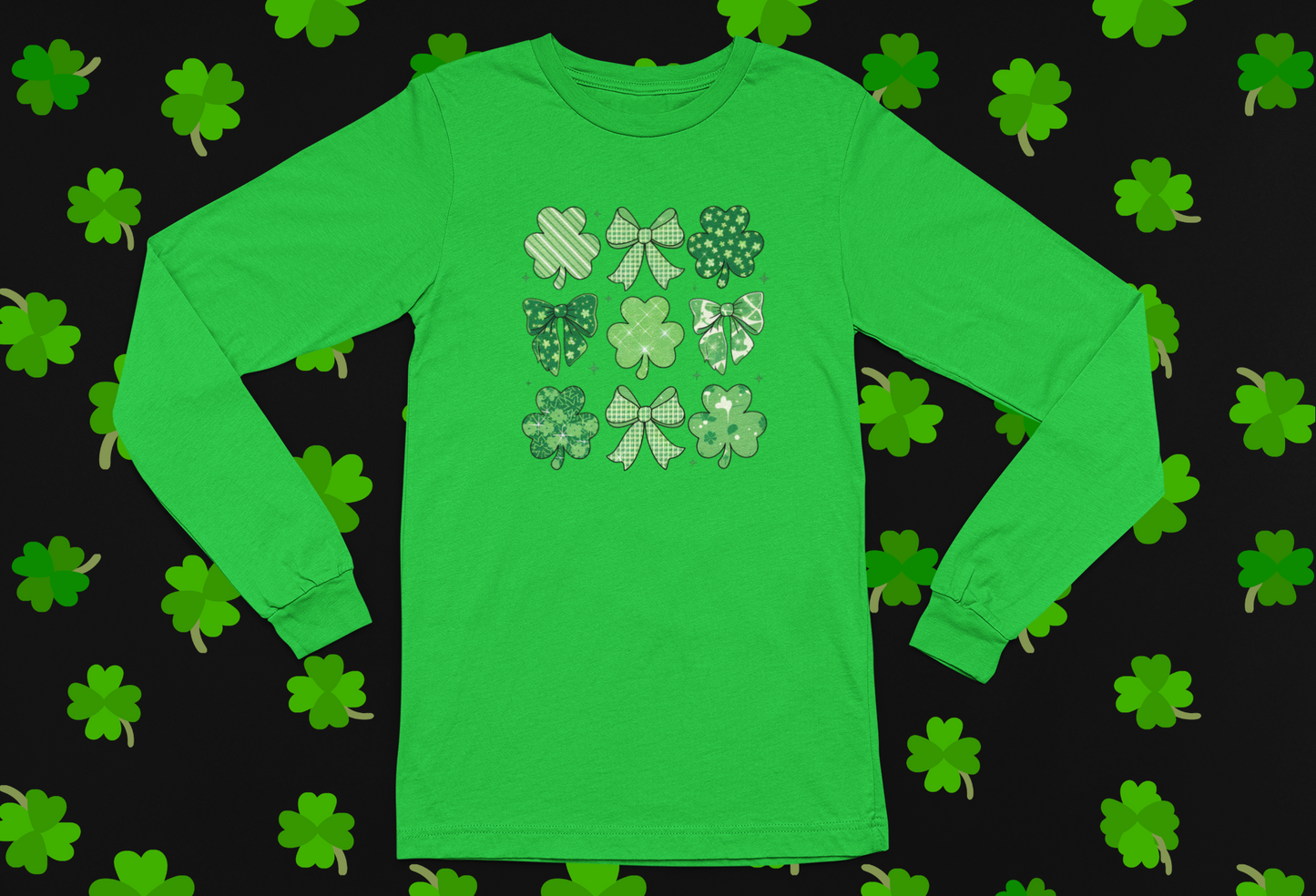 St. Patrick's Day "Bows" T-shirt/Long Sleeve