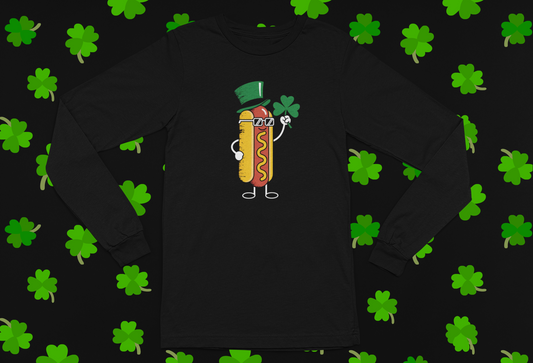 St. Patrick's Day Hot Dog T-shirt/Long Sleeve