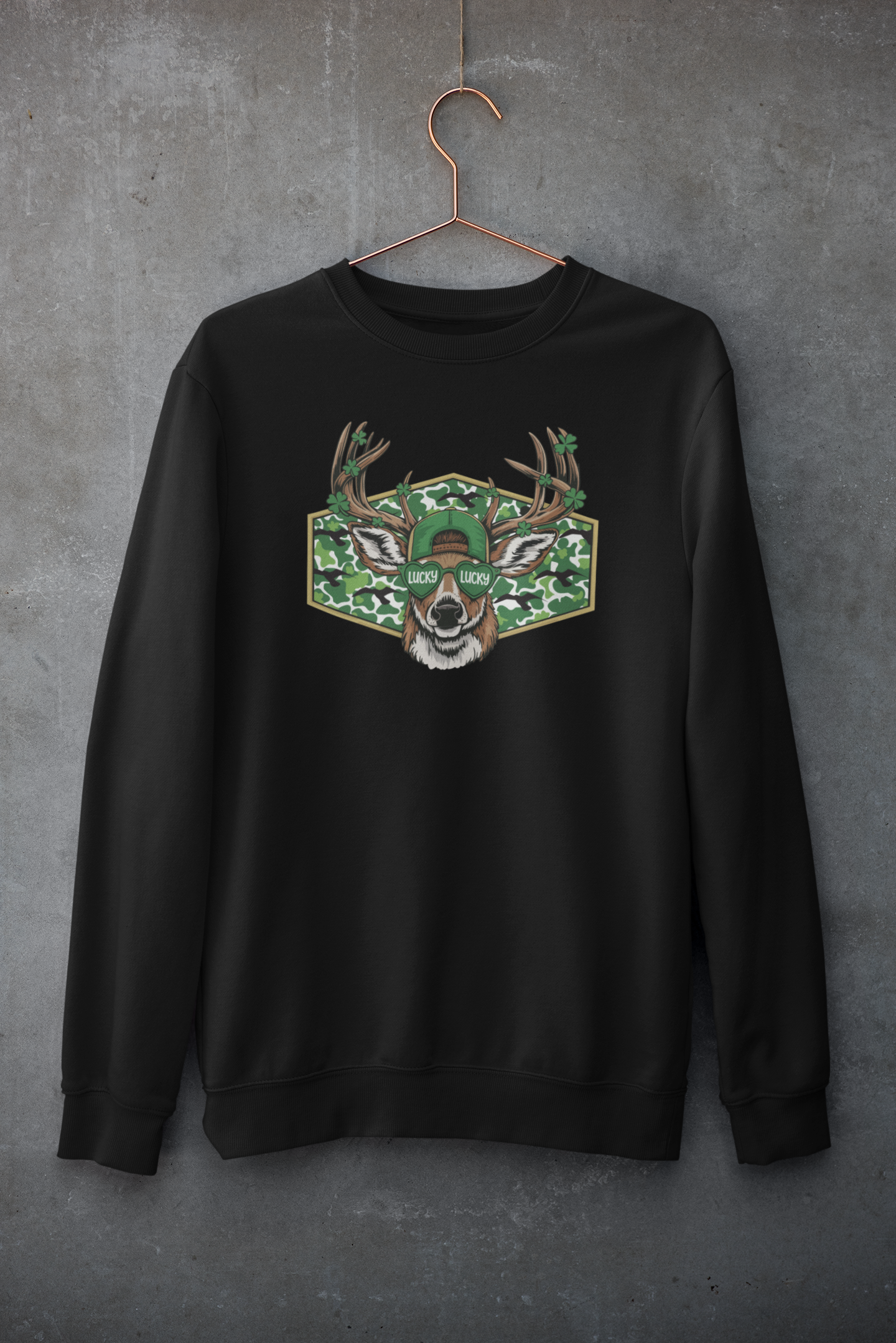 Lucky Buck St. Patrick's Day Crew Neck