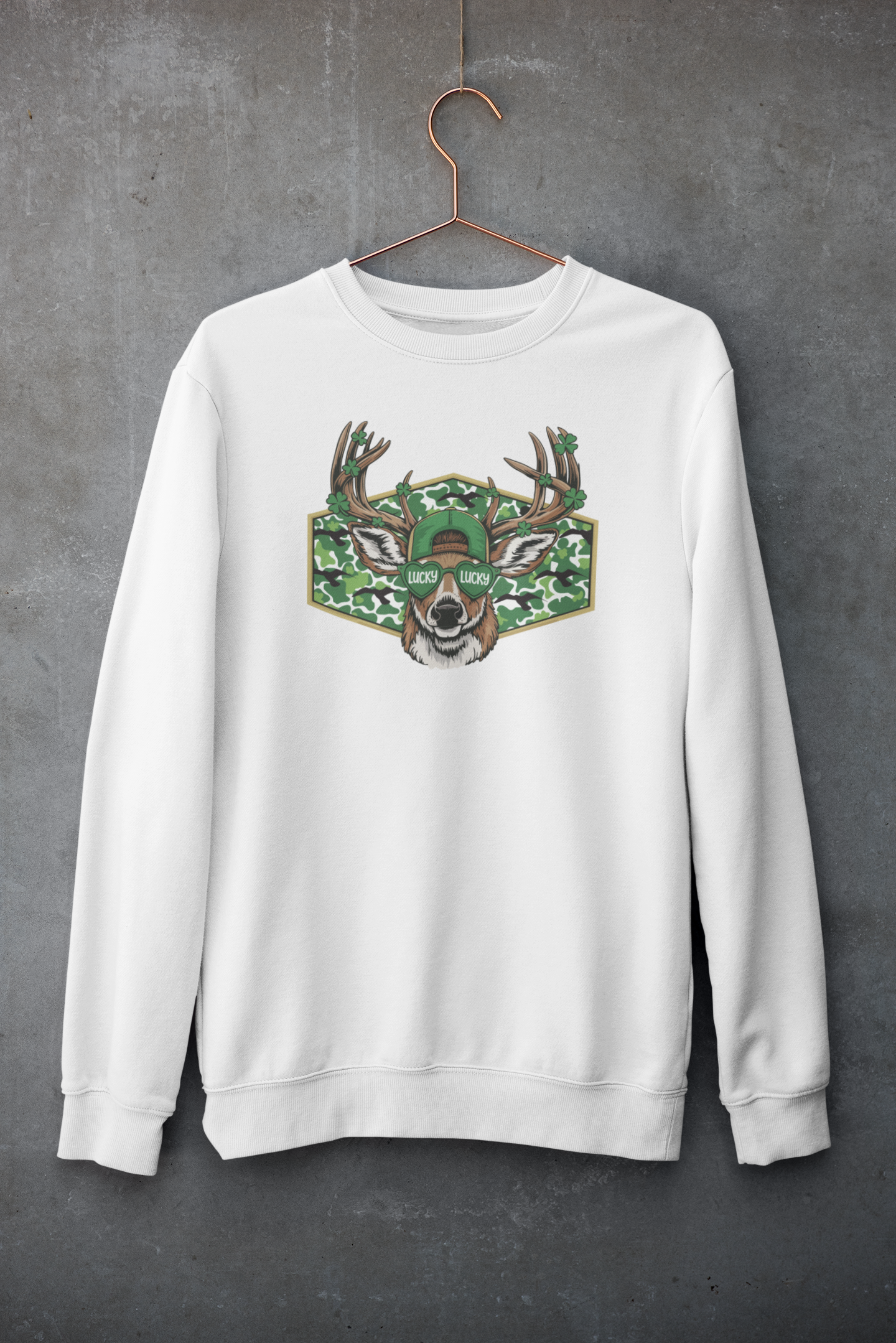 Lucky Buck St. Patrick's Day Crew Neck