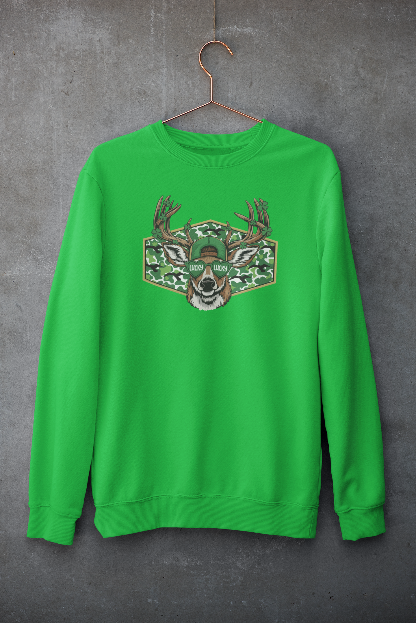 Lucky Buck St. Patrick's Day Crew Neck