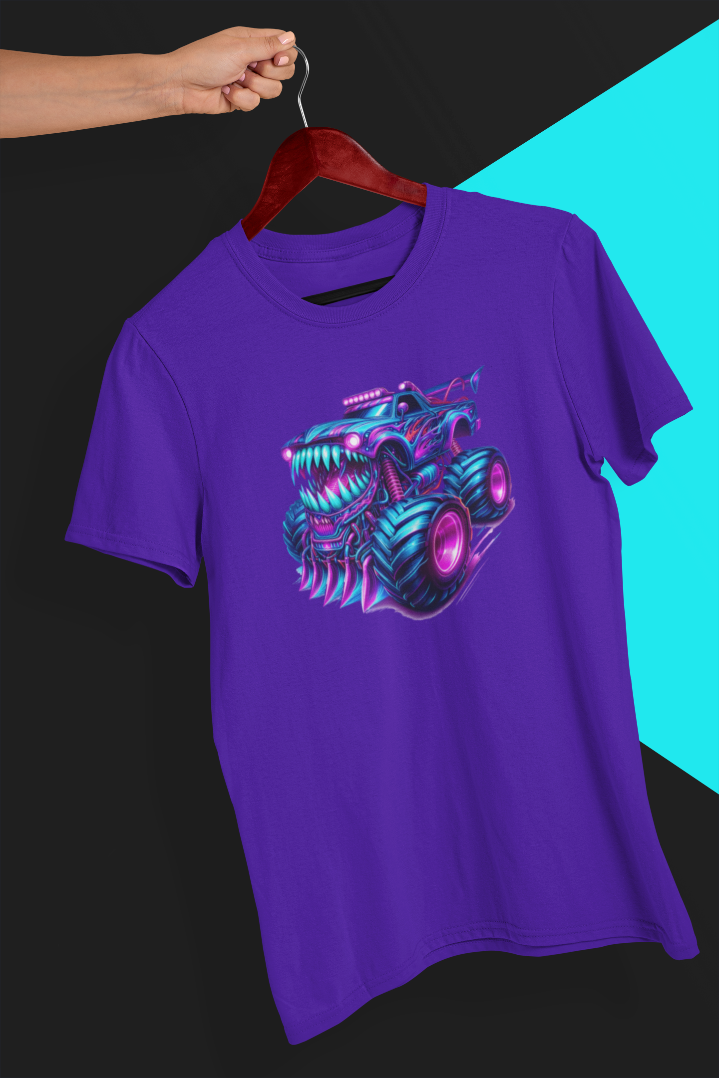 Pink Dozer Monster Truck T-shirt