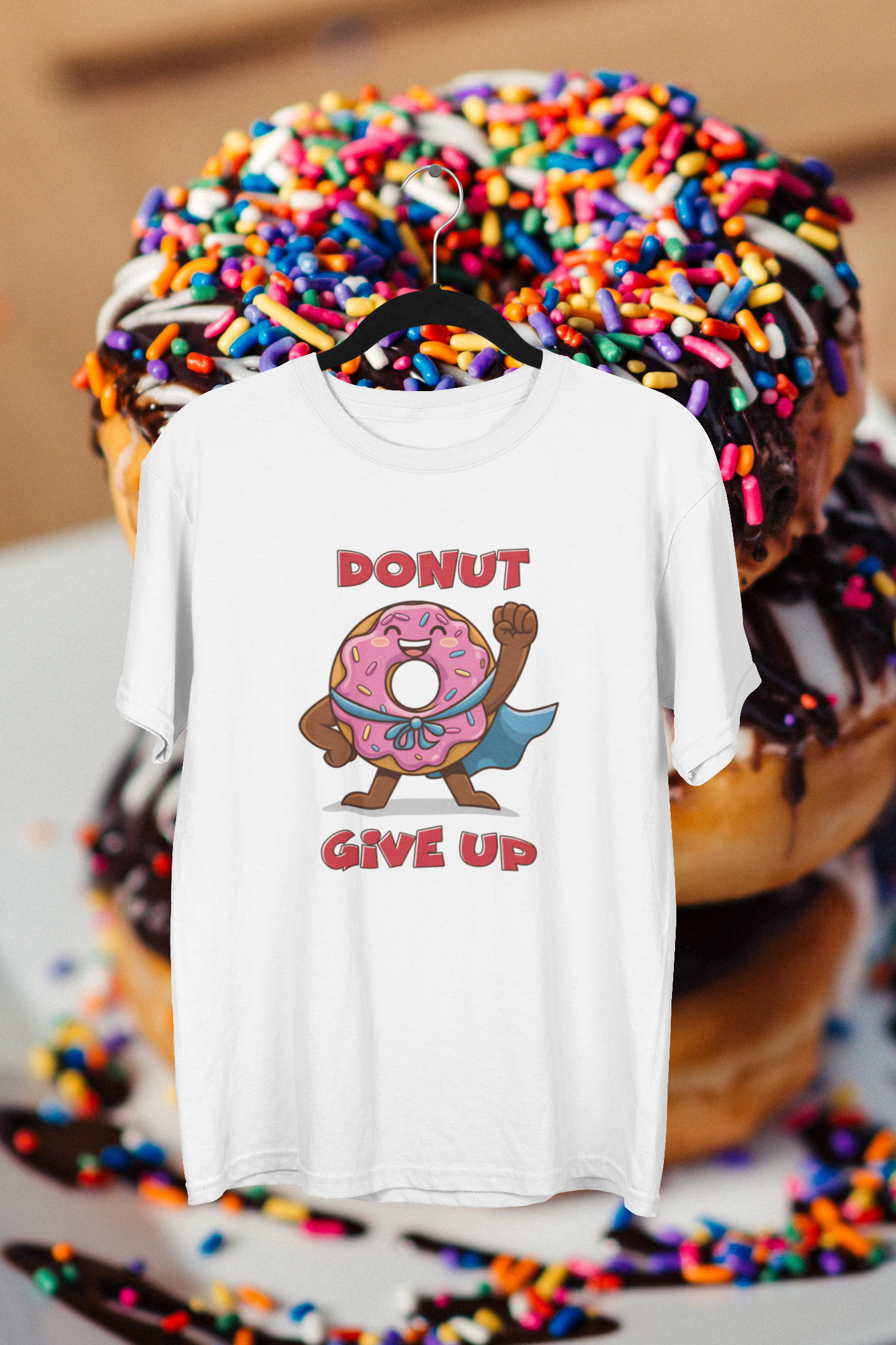 Donut Give Up T-shirt