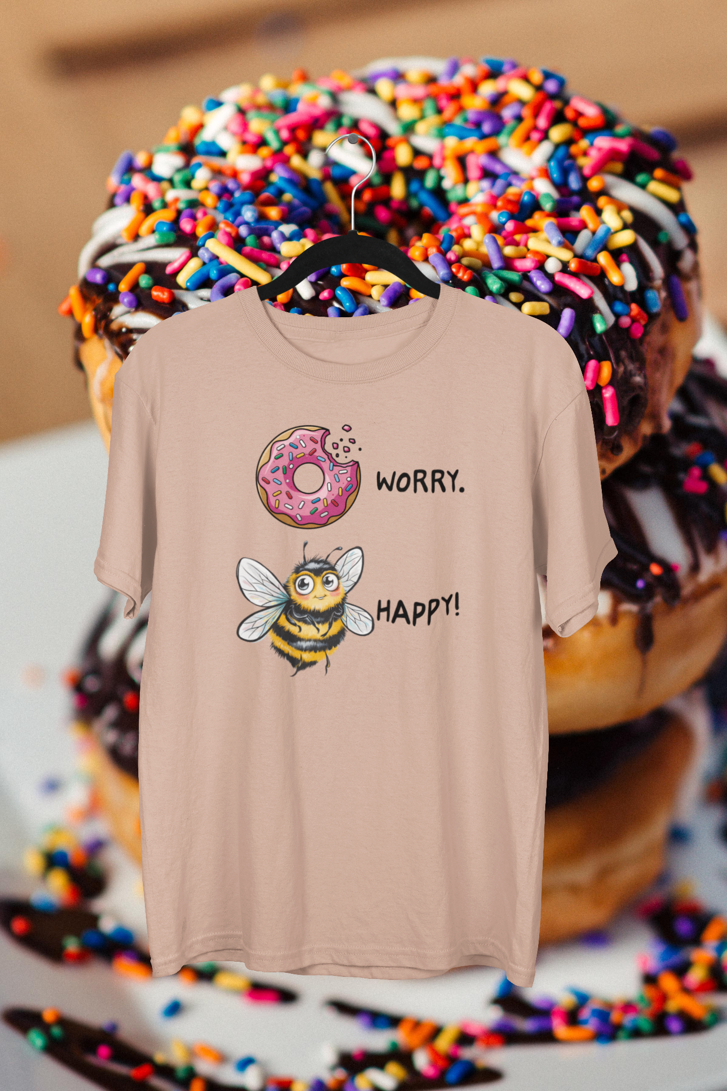 Donut Worry Bee Happy T-shirt