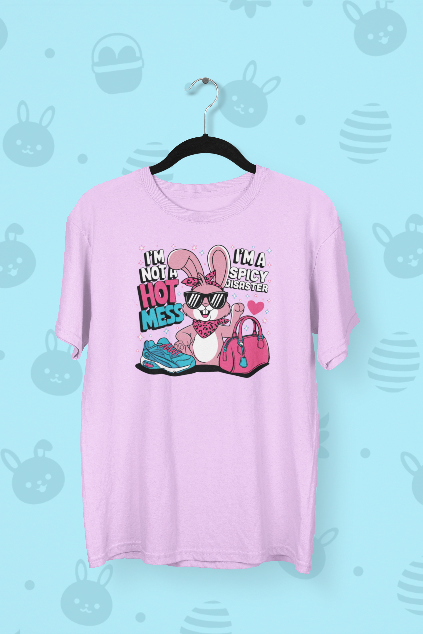 "I'm Not A Hot Mess, I'm A Spicy Disaster" Easter T-shirt