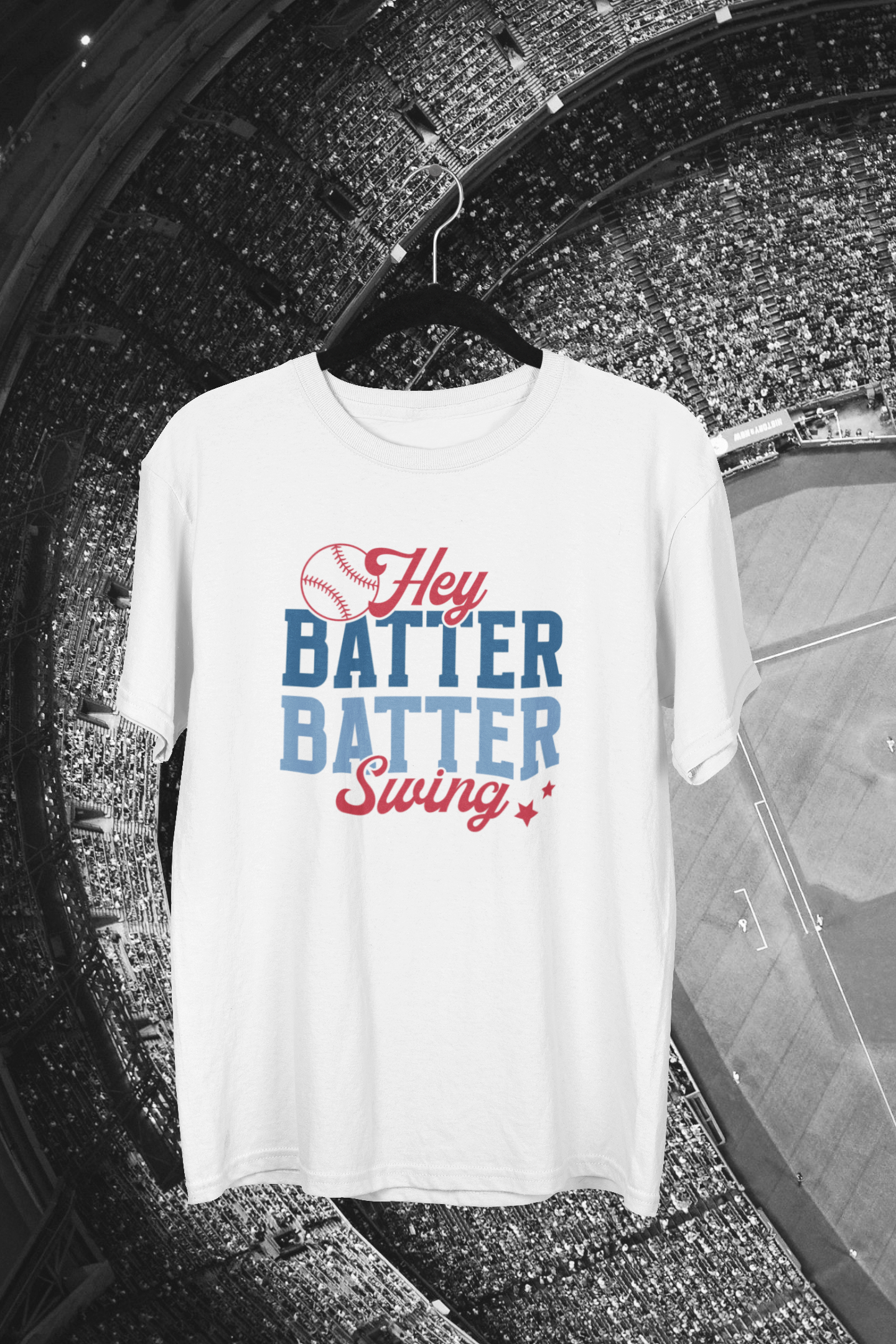 Hey Batter Batter Swing Baseball T-shirt