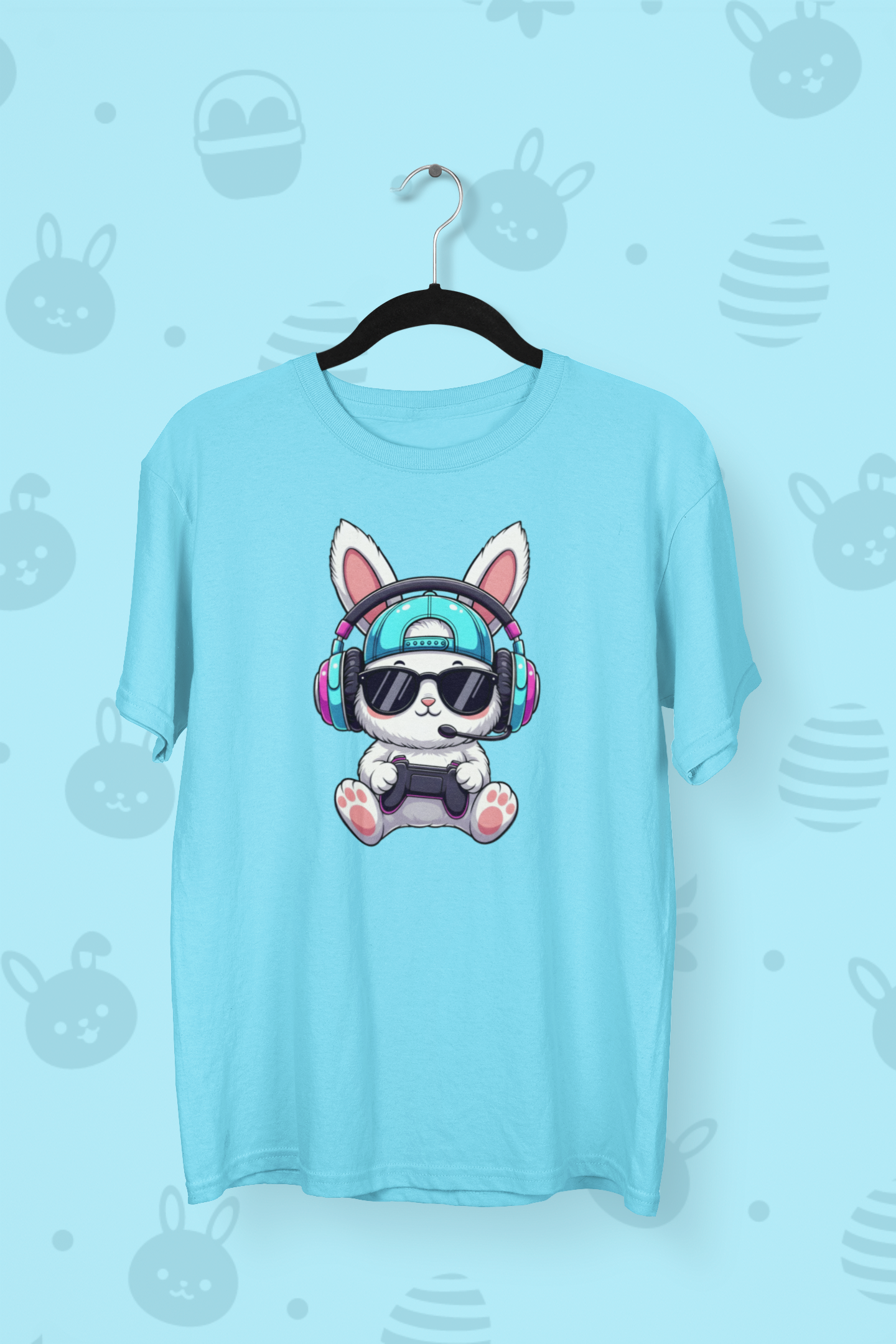Gamer Bunny Easter T-shirt