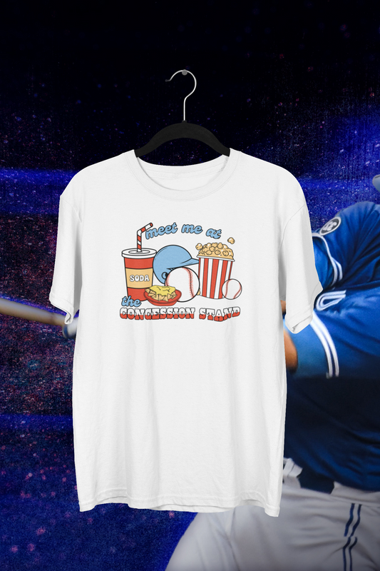 Meet Me At The Concession Stand Baseball T-shirt