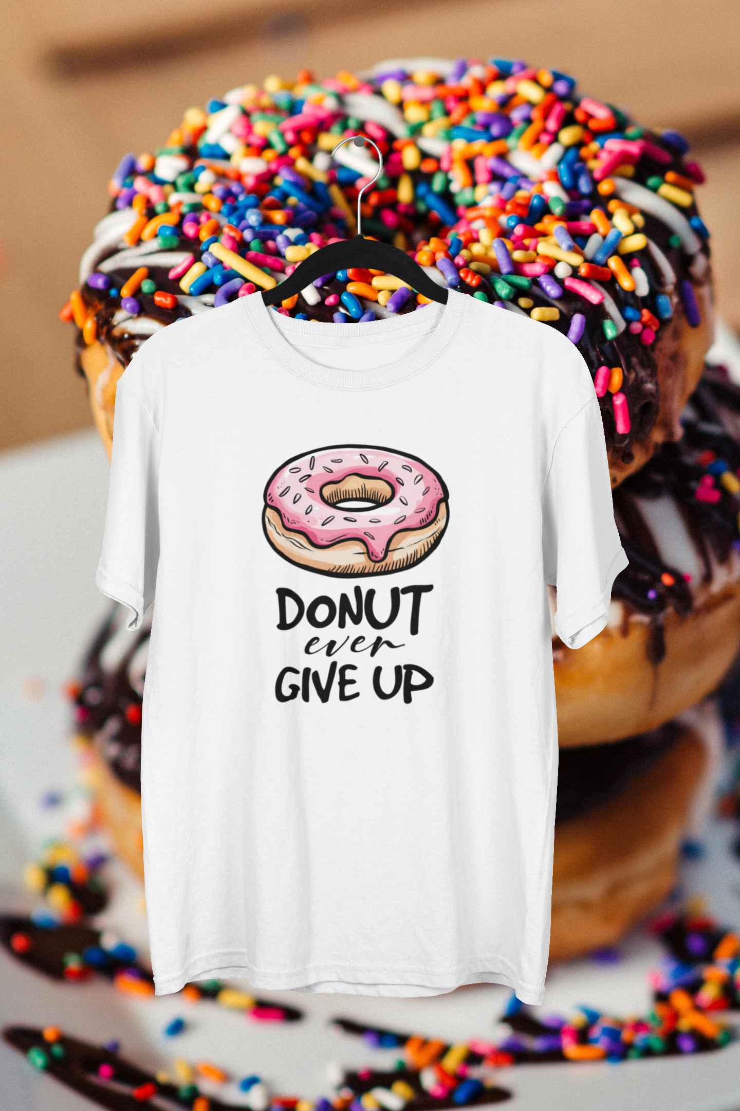Donut Ever Give Up T-shirt