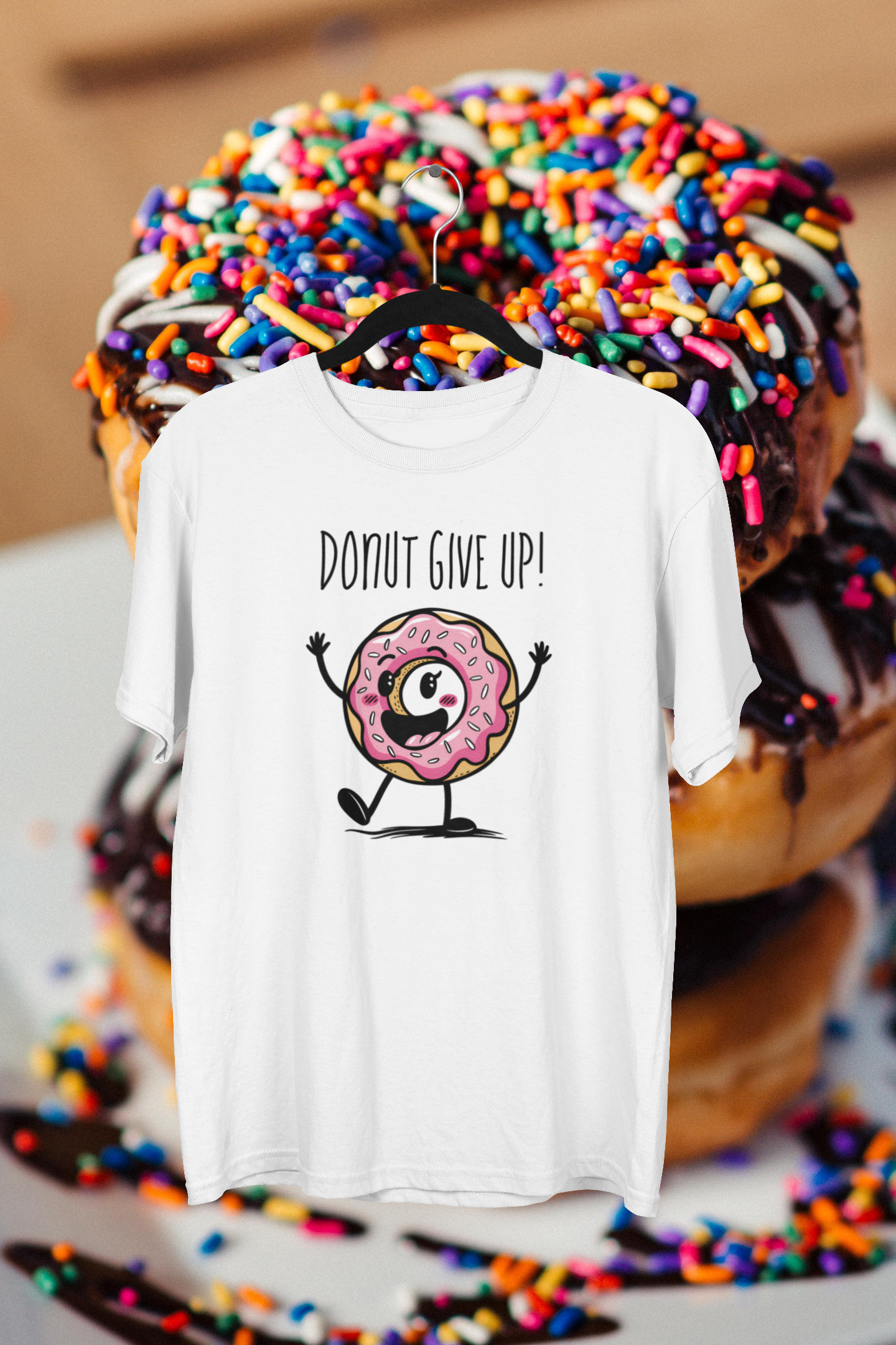 Donut Give Up T-shirt