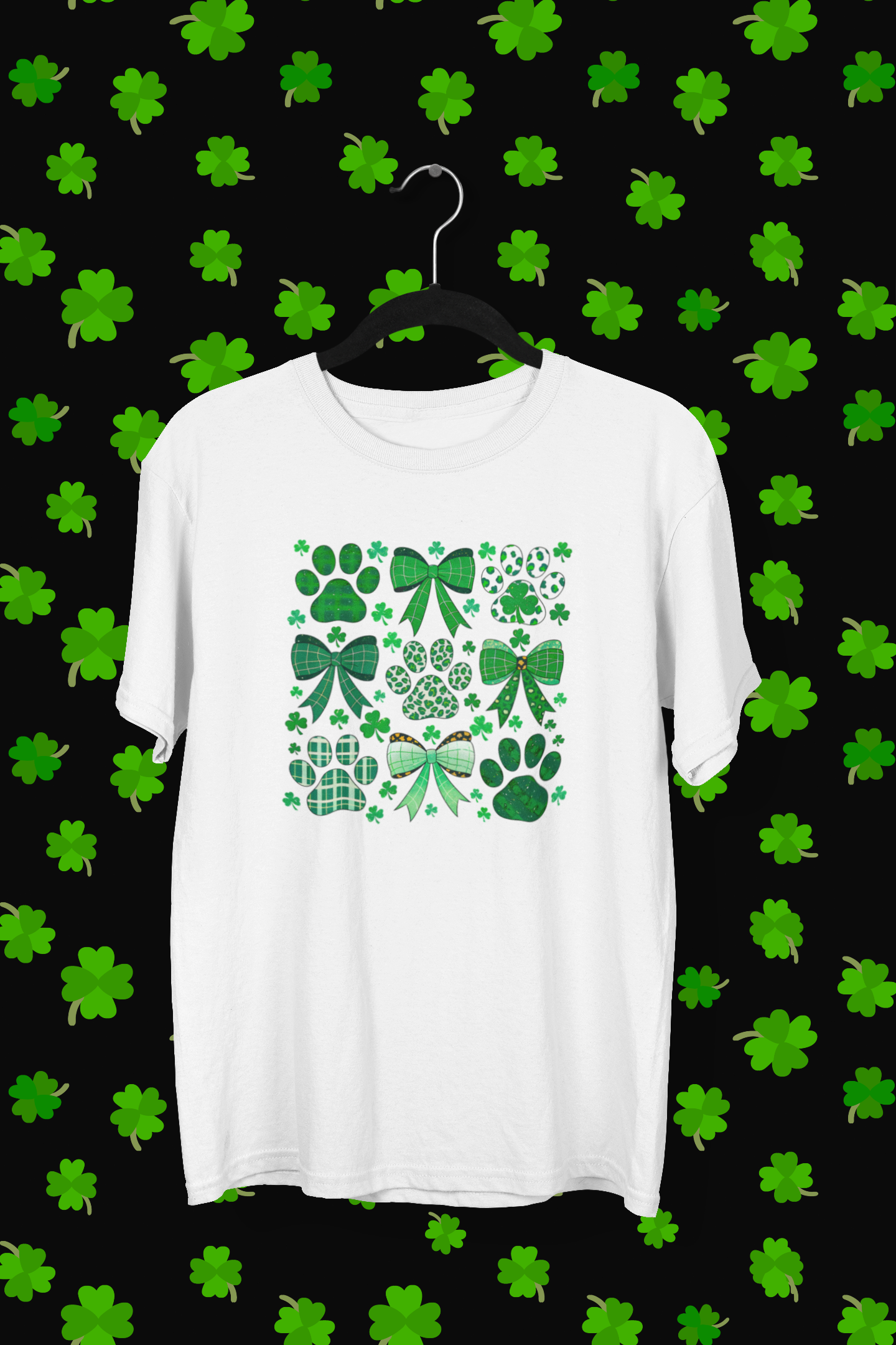 St. Patrick's Day "Dog Bow" T-shirt